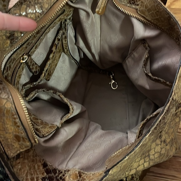 Women’s Michael Kors Limited edition snakeskin brown and gold shoulder bag - Picture 8 of 10